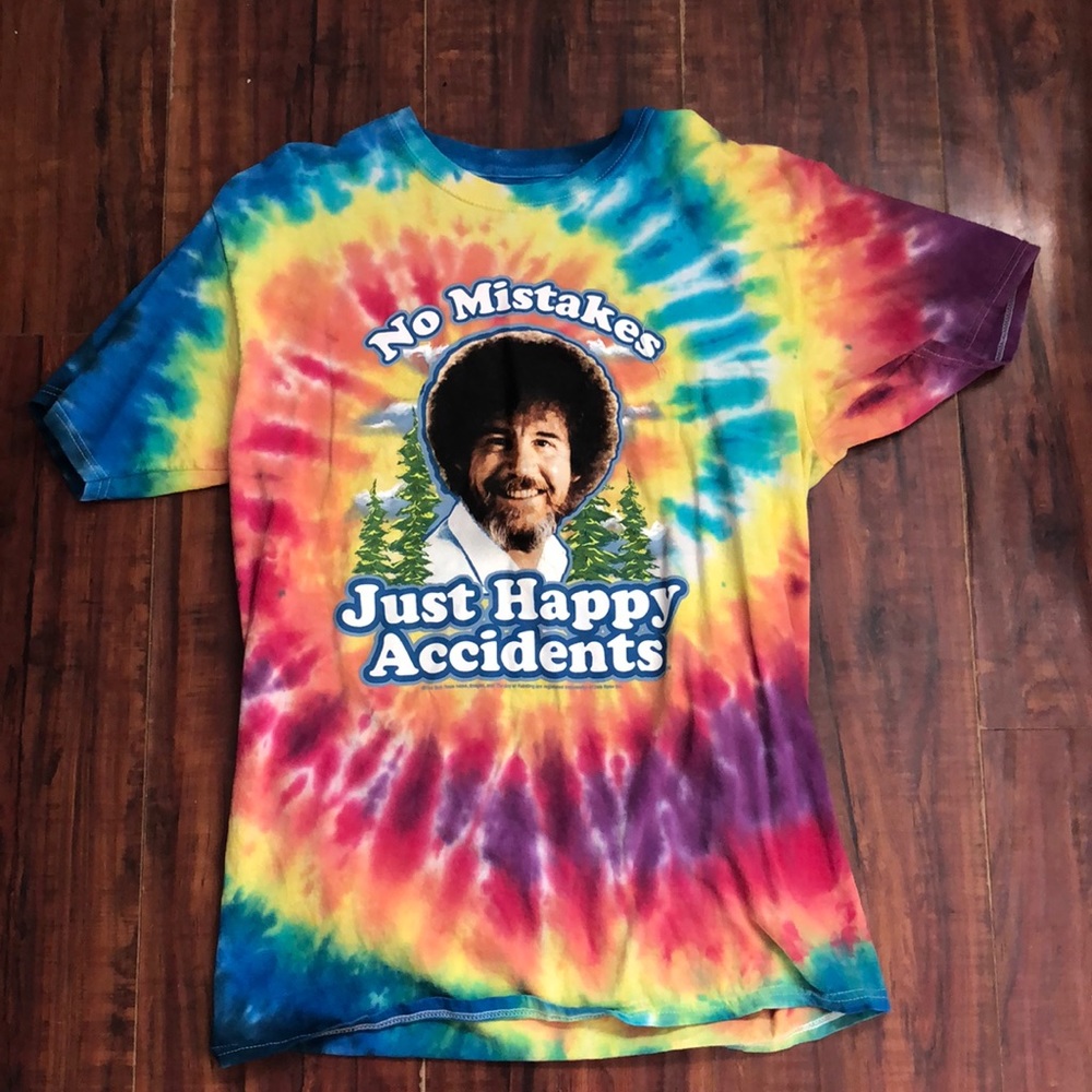 No mistakes just happy accidents bob ross T-shirt